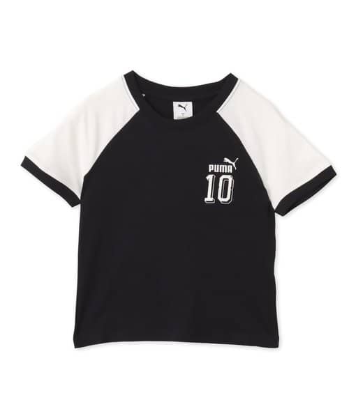 PUMA FUTURE.PUMA.ARCHIVE SLIM SHORT RINGER TEE PUMA BLACK - ブラック