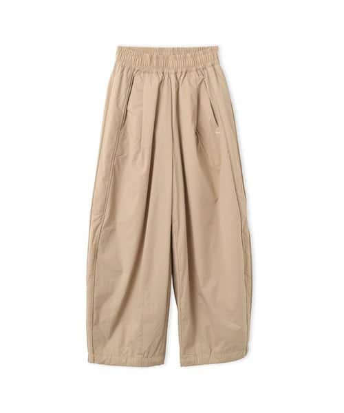 PUMA MATT TAFFETA THIN PADDED PANTS WS ICE COFFEE - ベージュ