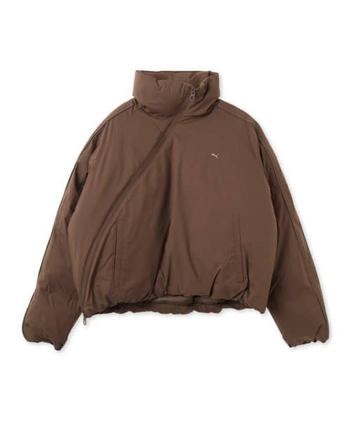 PUMA MATT TAFFETA PADDED JACKET WS CHOCOLATE - ブラウン