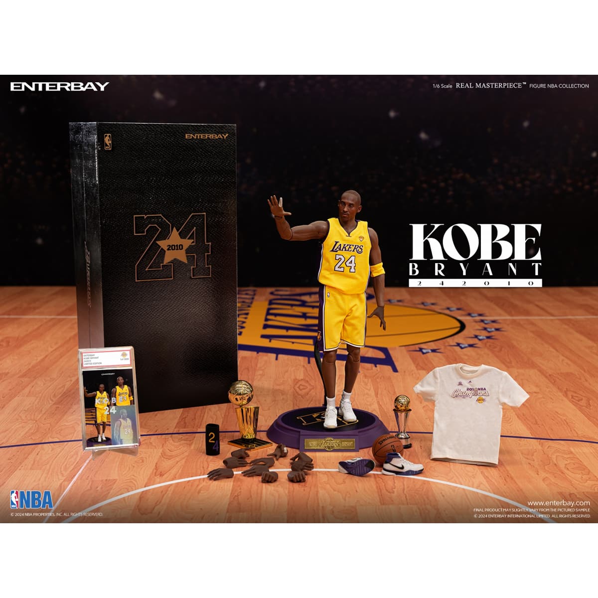 ENTERBAY REAL MASTERPIECE NBA COLLECTION: KOBE BRYANT 242010 LIMITED EDITION