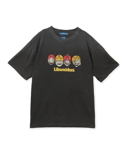 LIBERAIDERS HELMET BOYS TEE BLACK - ブラック