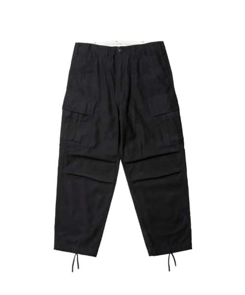 LIBERAIDERS 6-POCKET ARMY BAGGY PANTS BLACK - ブラック