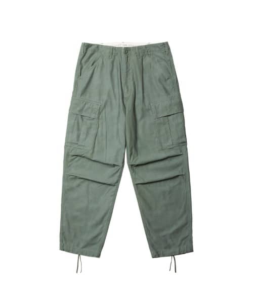 LIBERAIDERS 6-POCKET ARMY BAGGY PANTS OLIVE
