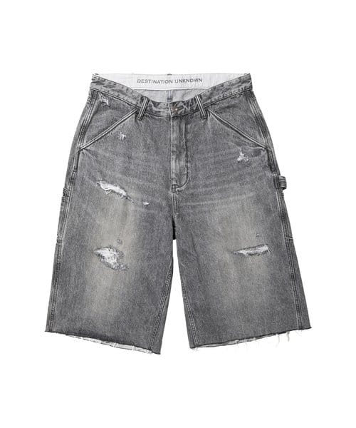 LIBERAIDERS DAMAGED DENIM BUGGY SHORTS