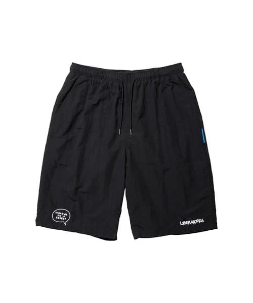 LIBERAIDERS NYLON HALF SHORTS BLACK - ブラック