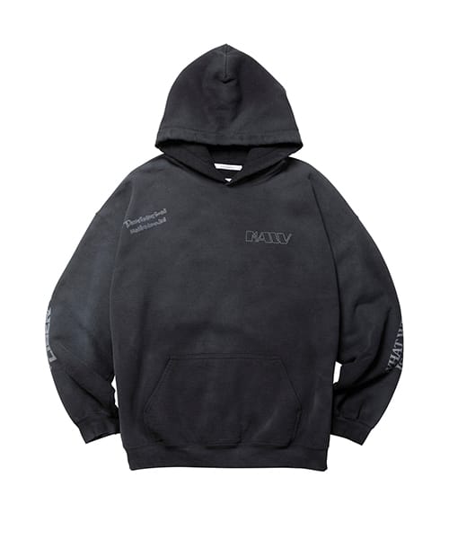 LIBERAIDERS HANDWRITING PRINT HOODIE BLACK リベレイダース ハンド ライティング プリント フーディ ブラック