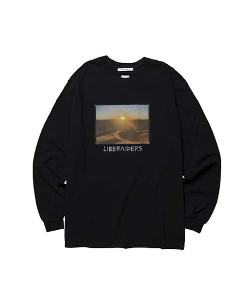 LIBERAIDERS LBRDRS LOGO L/S TEE BLACK - ブラック