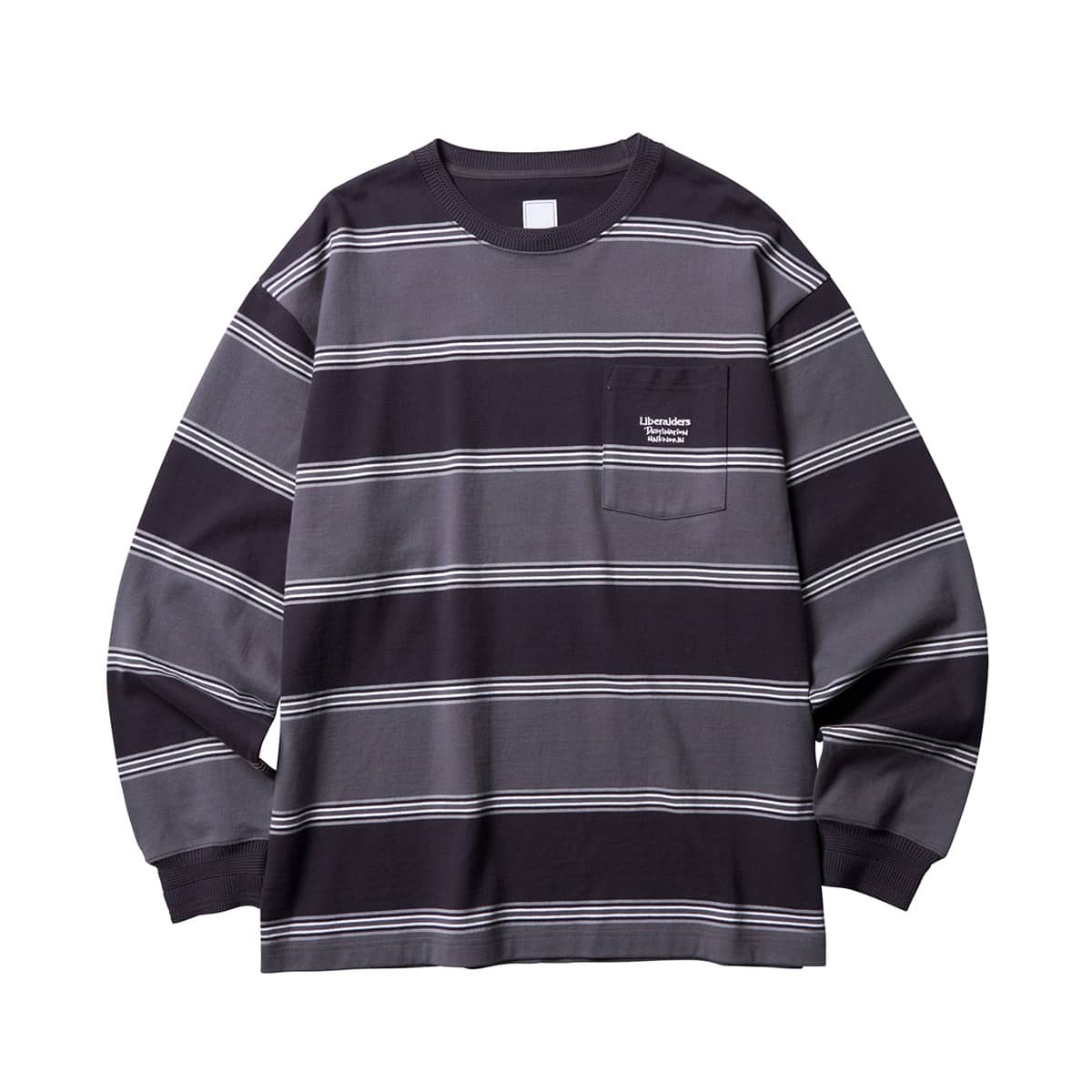 "LIBERAIDERS STRIPE L/S TEE"