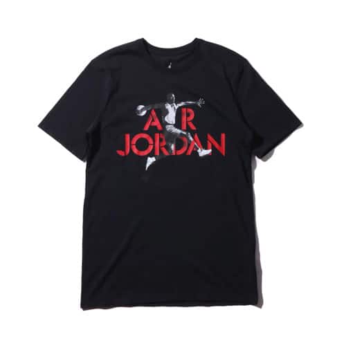 JORDAN BRAND M JSW TEE AIR JORDAN STENCIL BLACK/UNIVERSITY RED 18FW-I