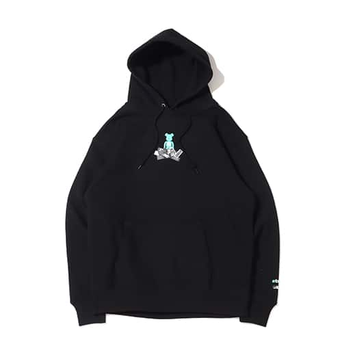 atmos X BE@RBRICK X WIND AND SEA BE@R CREWNECK SWEAT BLACK 22HO-S