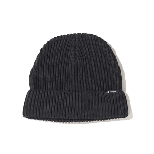 snow peak Pe/Co Knit Cap Black 23FA-I