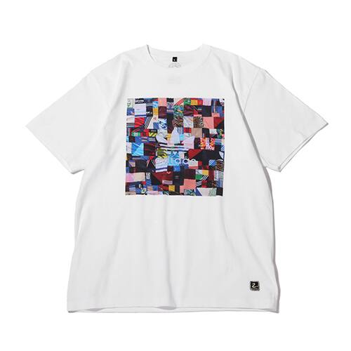 2nd existence PATCHWORK PHOTO TEE WHITE 21SP-I