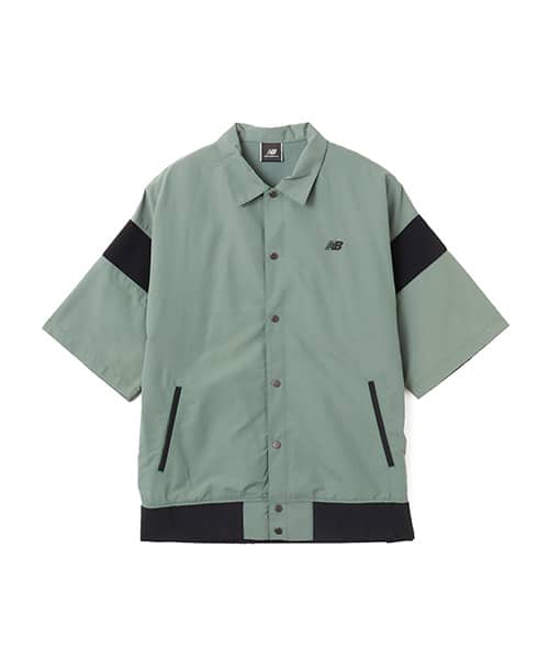 New Balance MET24 Short Sleeve Shirts Jacket ダークジュ二パー