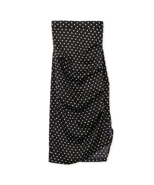 atmos pink Asymmetry Dot Skirt BLACK - ブラック