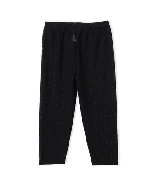 atmos pink Floral Lace Capri Leggings BLACK