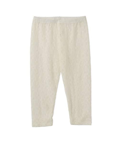 atmos pink Floral Lace Capri Leggings OFFWHITE - オフホワイト