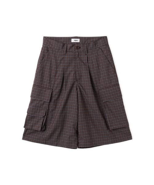 atmos pink Plaid Half Pants BROWN - ブラウン