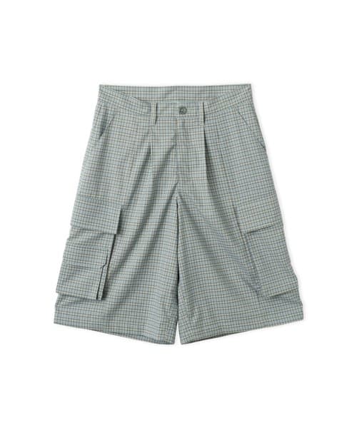 atmos pink Plaid Half Pants MINT - ミント