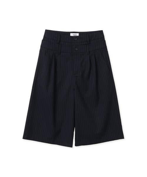 atmos pink Stripe Half Pants NAVY - ネイビー