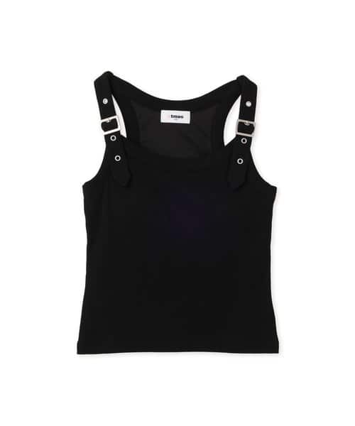 atmos pink Belt Tank Top  BLACK