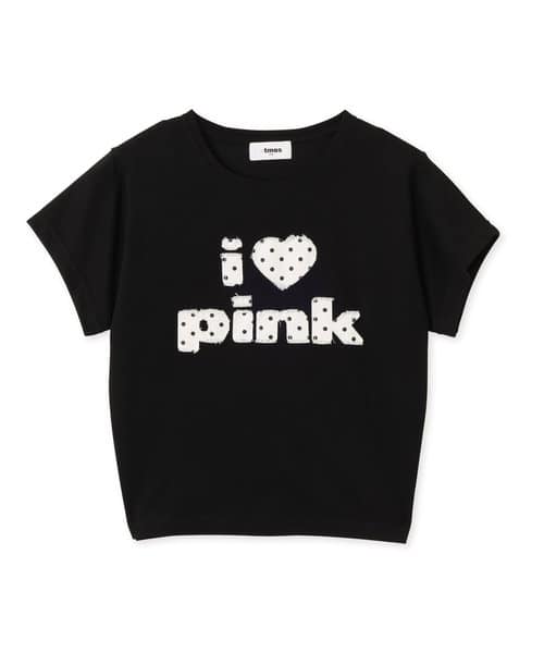 atmos pink I Love pink Dot T-shirt BLACK - ブラック