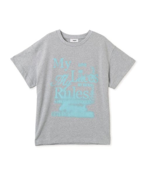 atmos pink Message Big T-shirt GRAY - グレー