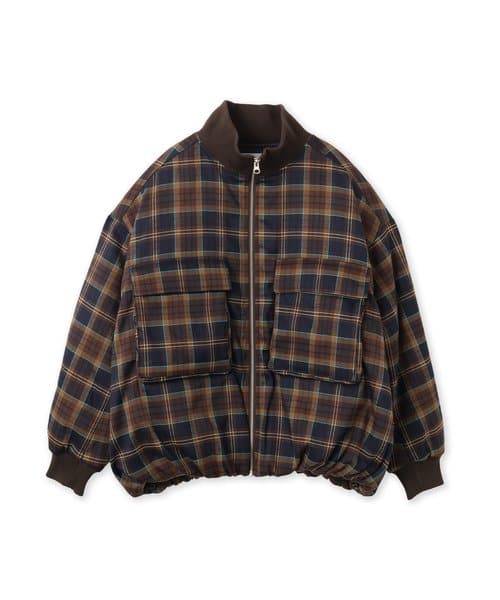 atmos pink Plaid Jacket BROWN - ブラウン