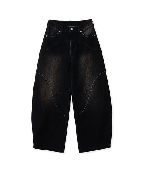 atmos pink Flocky Denim Pants NAVY - ネイビー