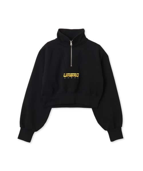 UMBRO x atmos pink Half Zip-Up Sweatshirt BLACK - ブラック
