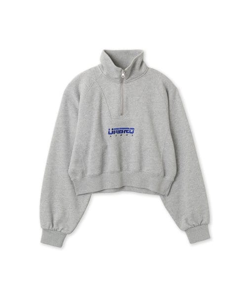 UMBRO x atmos pink Half Zip-Up Sweatshirt GRAY