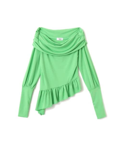 atmos pink Frill Hem Tops GREEN - グリーン