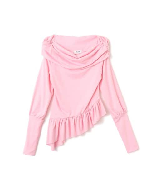 atmos pink Frill Hem Tops PINK - ピンク