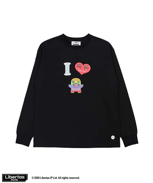 atmos pink x FUGGLER I LOVE FUGGLER LS T-shirt BLACK - ブラック