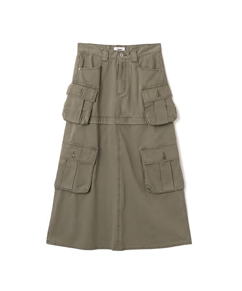atmos pink 2way Military Skirt OLIVE - オリーブ