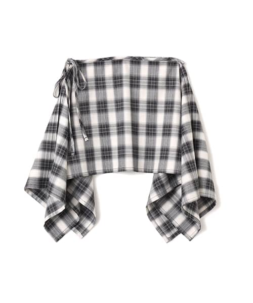 atmos pink Plaid Wrap Skirt BLACK - ブラック