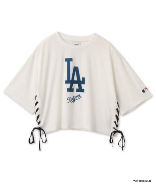 atmos pink x MLB Lace-up T-shirt