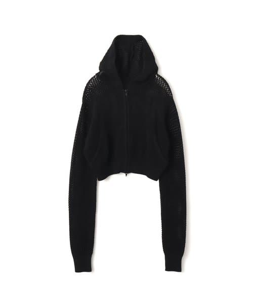 atmos pink Pointelle Knit Zip-up Hoodie