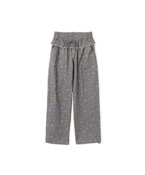 atmos pink Floral Double Knee Frill Pants