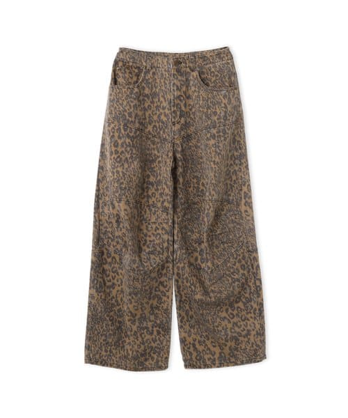 atmos pink Leopard Curve Pants BROWN