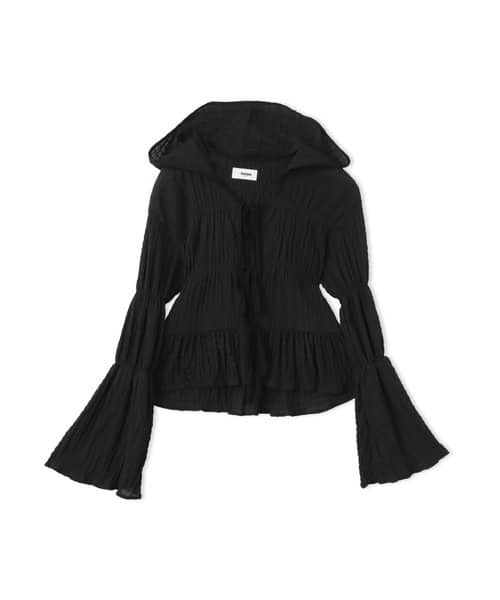 atmos pink Shirring Blouse BLACK - ブラック