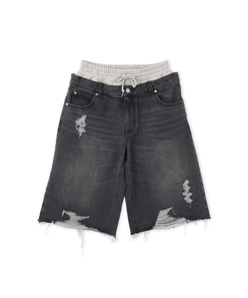 atmos pink Layered Denim Half Pants