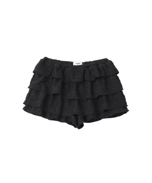 atmos pink Tiered Short Pants BLACK - ブラック