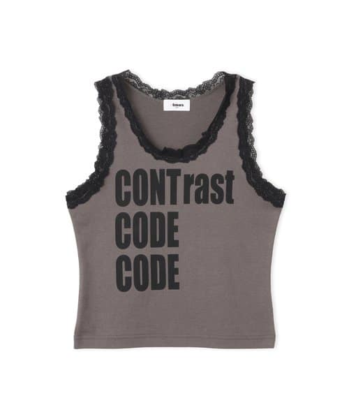 atmos pink Lace Tank Top BLACK - ブラック