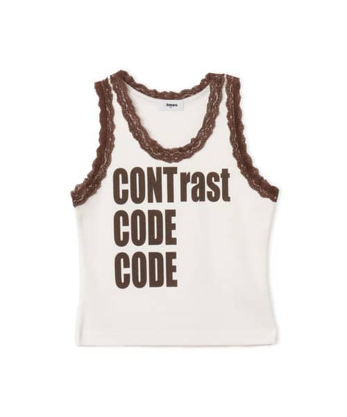 atmos pink Lace Tank Top WHITE - ホワイト