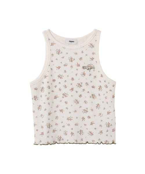 atmos pink Floral Print Tank Top WHITE - ホワイト