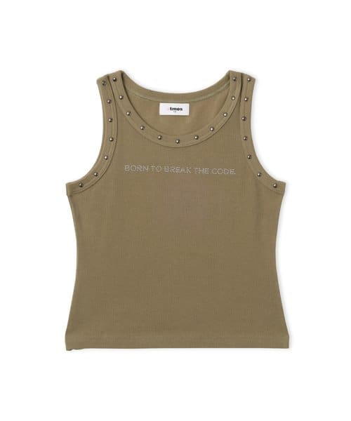atmos pink Studs Tank Top KHAKI