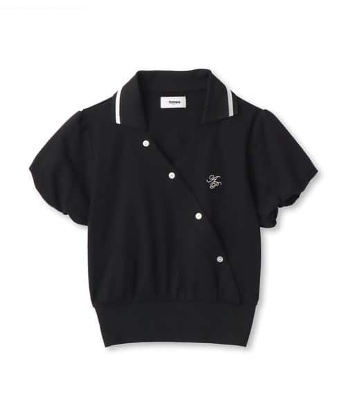 atmos pink Cashe-Coeur Polo Shirt BLACK - ブラック