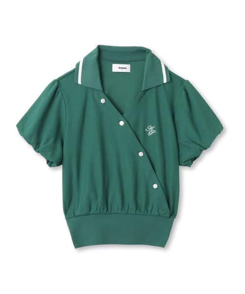 atmos pink Cashe-Coeur Polo Shirt GREEN - グリーン