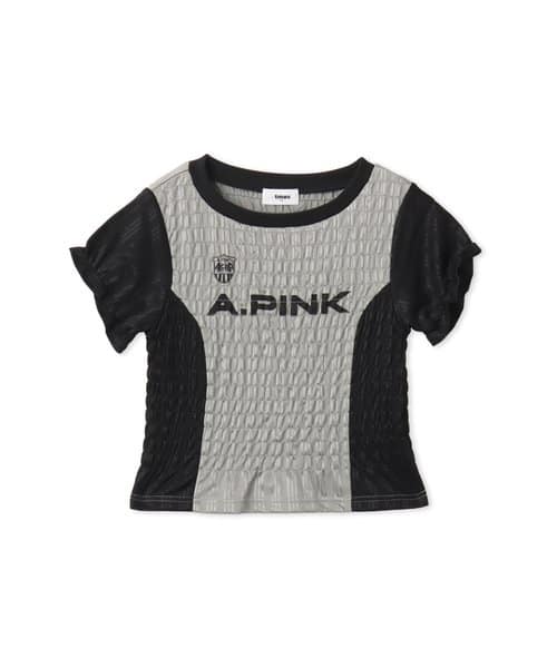 atmos pink Shirring Game T-shirt BLACK