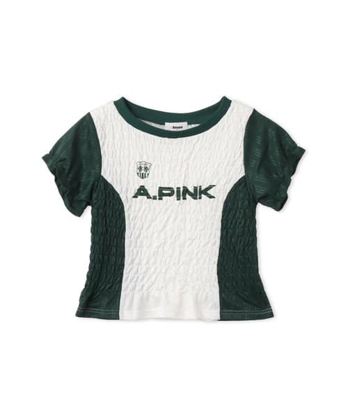 atmos pink Shirring Game T-shirt WHITE - ホワイト